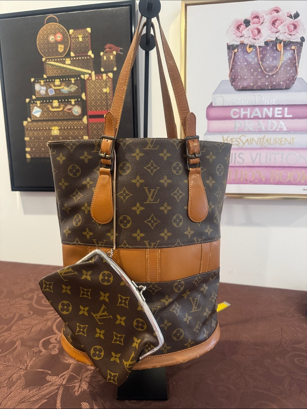 Louis Vuitton Vintage Monogram Large Bucket Bag